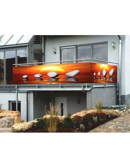 Osłona balkonowa NA WYMIAR na balkon widok kamień