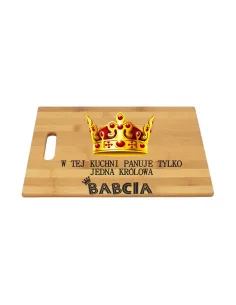Bambusowa deska do krojenia Dzień Babci i Dziadka