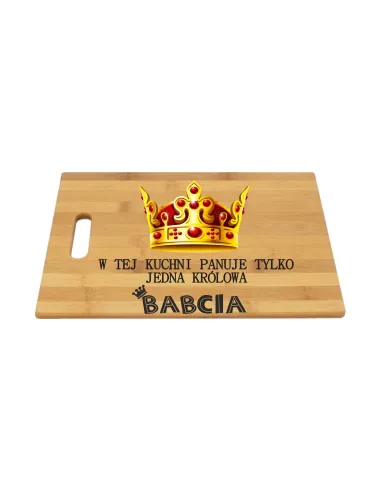 Bambusowa deska do krojenia Dzień Babci i Dziadka