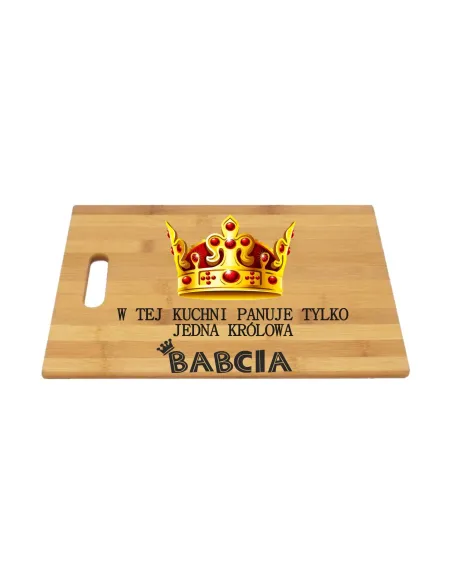 Bambusowa deska do krojenia Dzień Babci i Dziadka