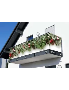 Świąteczna wiązanka ozdoba balkonu Osłona Mata