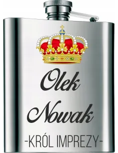 Piersiówka na PREZENT z nadrukiem kolorowym 210 ml