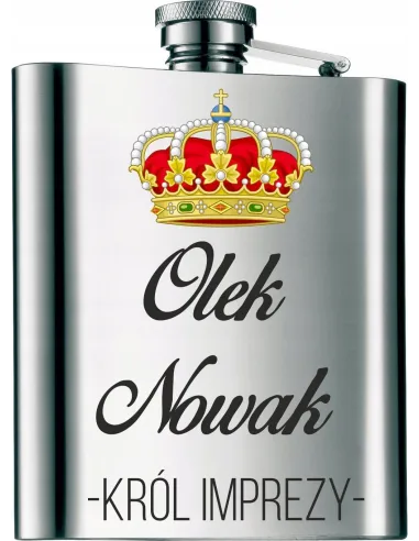 Piersiówka na PREZENT z nadrukiem kolorowym 210 ml