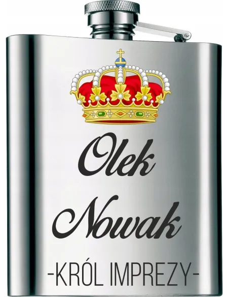 Piersiówka na PREZENT z nadrukiem kolorowym 210 ml