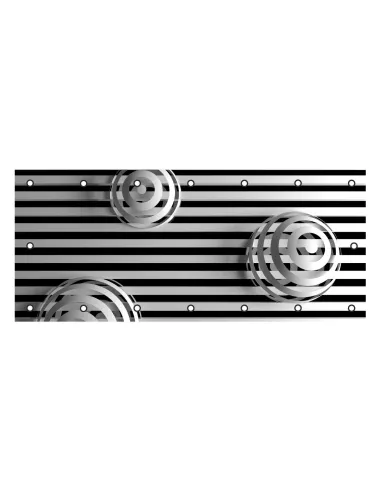 OSŁONA BALKONOWA na balkon kule pasy abstrakcja 3D