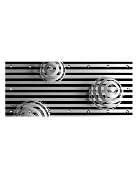 OSŁONA BALKONOWA na balkon kule pasy abstrakcja 3D