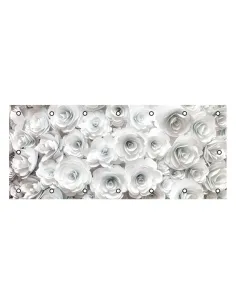 OSŁONA BALKONOWA na balkon kwiaty alabster surfini