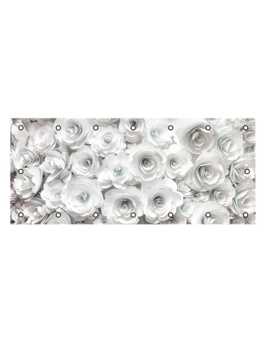 OSŁONA BALKONOWA na balkon kwiaty alabster surfini