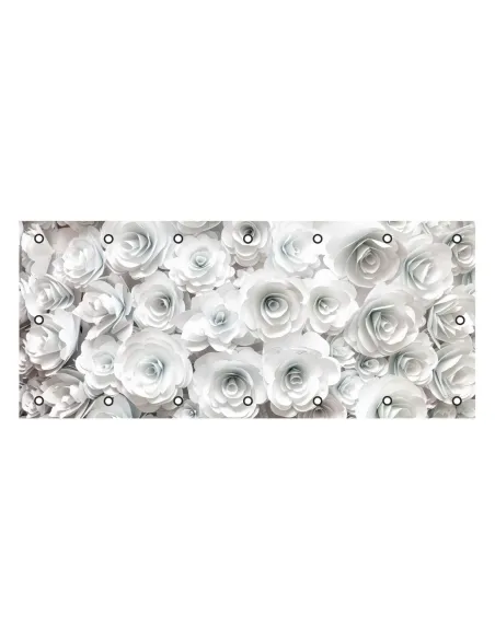 OSŁONA BALKONOWA na balkon kwiaty alabster surfini