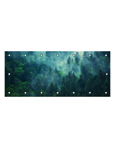 OSŁONA BALKONOWA na balkon las we mgle kwiaty