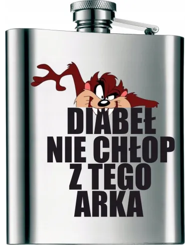 Piersiówka na PREZENT z nadrukiem kolorowym 210 ml