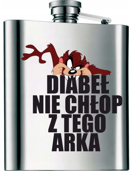 Piersiówka na PREZENT z nadrukiem kolorowym 210 ml