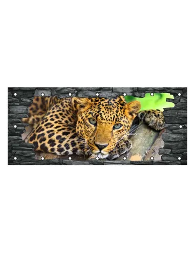 OSŁONA BALKONOWA na balkon zwierzęta tygrys kamień