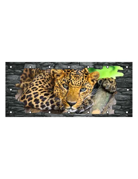 OSŁONA BALKONOWA na balkon zwierzęta tygrys kamień