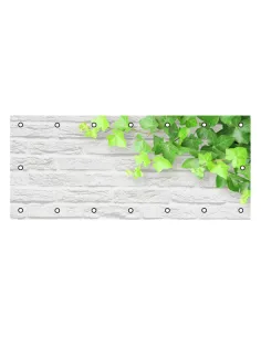 OSŁONA BALKONOWA na balkon kwiaty cegły liście