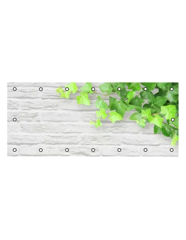 OSŁONA BALKONOWA na balkon kwiaty cegły liście