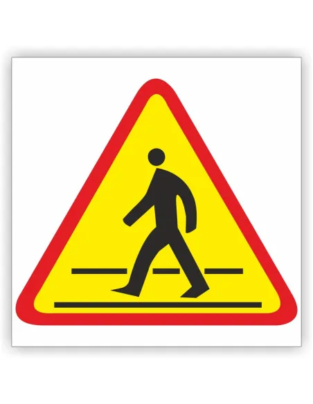 Znak drogowy Tablica informacyjna A-16 przejście dla pieszych - znak ostrzegawczy 60x60 cm