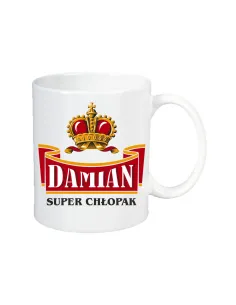 Kubek dla Chłopaka na Prezent z Imieniem i Symbolem Piwa Tyskie