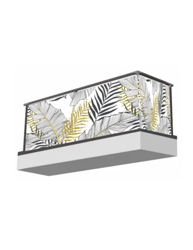 Osłona balkonowa na barierkę palmy liście rośliny