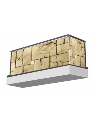 Osłona na balkon dekoracja balkonu DREWNO dechy