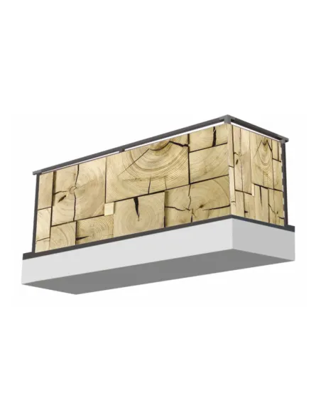 Osłona na balkon dekoracja balkonu DREWNO dechy