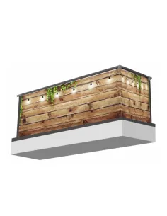 Osłona na balkon DEKORACJA ochronna deski drewno