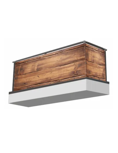 OSŁONA na balkon deski DREWNO siatka pod wymiar