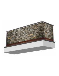 Osłona na balkon kamienie NATURA trwała piaskowiec