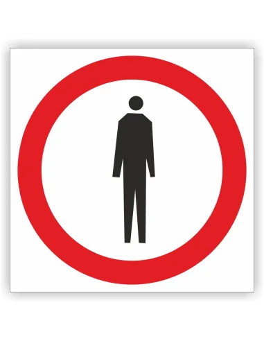 Znak drogowy Tablica informacyjna B41 zakaz ruchu pieszych -znak zakazu 40x40 cm