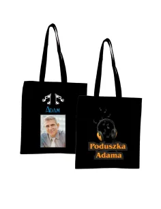 Torba z imieniem napis PREZENT NUTY MUZYKA