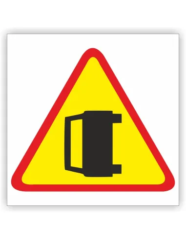 Znak drogowy Tablica informacyjna A-34 wypadek drogowy - znak ostrzegawczy 60x60 cm