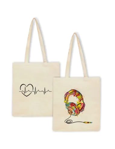 Torba z nadrukiem PREZENT SERCE LINIA ŻYCIA