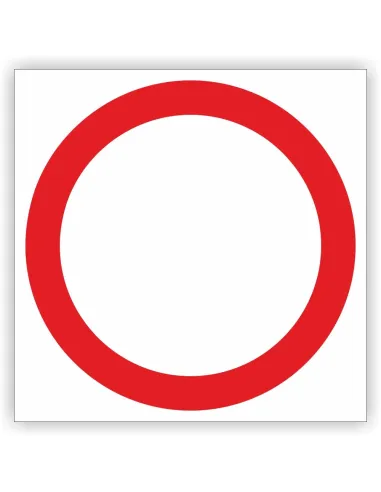 Znak drogowy Tablica informacyjna B1 zakaz ruchu w obu kierunkach - znak zakazu 60x60 cm