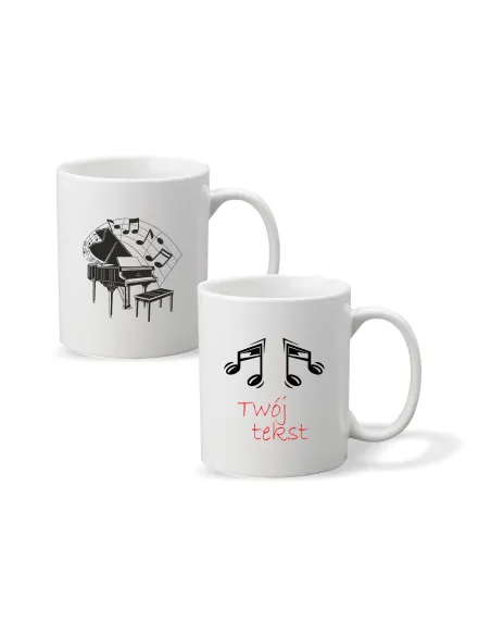 Kubek z nadrukiem PREZENT NUTY FORTEPIAN