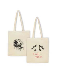 Torba z nadrukiem PREZENT MUZYKA FORTEPIAN