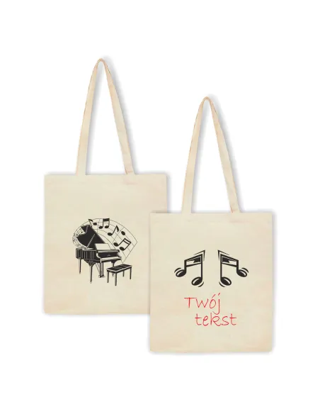 Torba z nadrukiem PREZENT MUZYKA FORTEPIAN