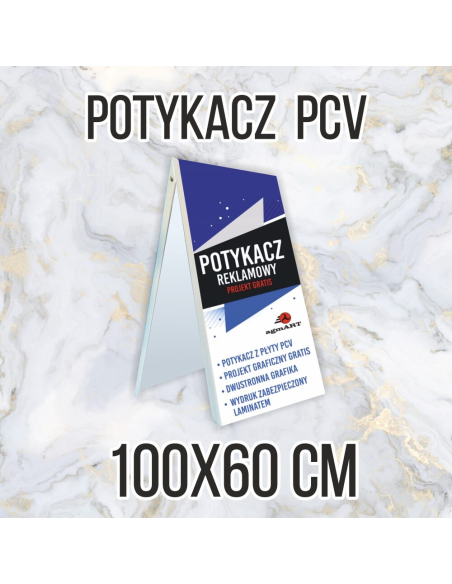 Potykacz reklamowy PCV 3 mm 100x60 cm