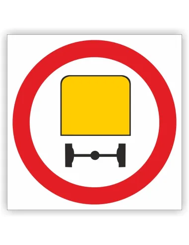 Znak drogowy Tablica informacyjna B13a zakaz wjazdu pojazdów z towarami niebezpiecznymi - znak zakazu 60x60 cm
