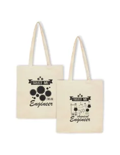 Torba z nadrukiem dla inżyniera napis PREZENT ENGINEER