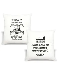 Poduszka z nadrukiem PREZENT dla SPAWACZA