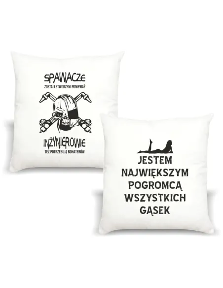 Poduszka z nadrukiem PREZENT dla SPAWACZA
