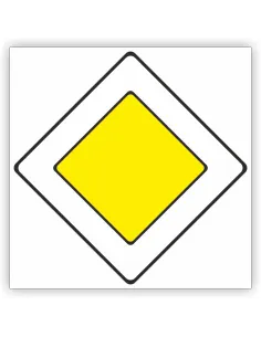 Znak drogowy Tablica informacyjna D1 droga z pierwszeństwem -znak informacyjny 40x40 cm