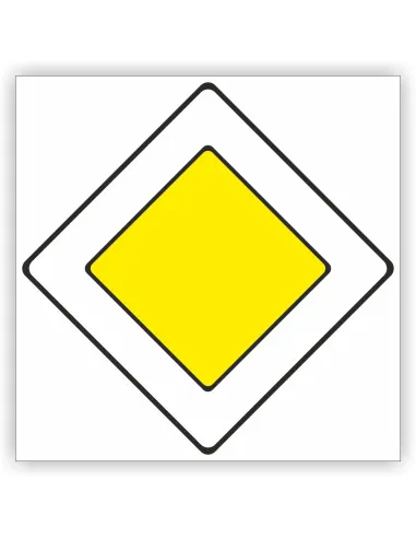 Znak drogowy Tablica informacyjna D1 droga z pierwszeństwem -znak informacyjny 40x40 cm