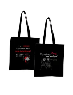 Eko Torba z nadrukiem PREZENT dla Świadkowej BEZ CIEBIE NIE IDĘ