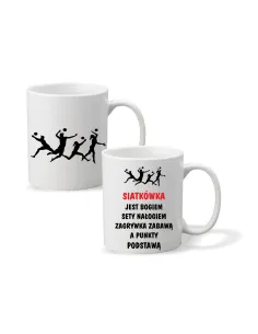 Kubek z nadrukiem PREZENT dla kibica Siatkówki SPORTOWCA SIATKÓWKA