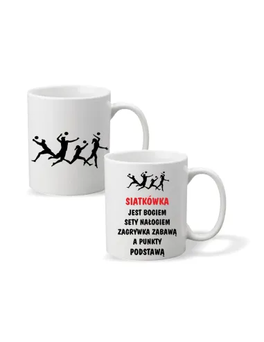 Kubek z nadrukiem PREZENT dla kibica Siatkówki SPORTOWCA SIATKÓWKA