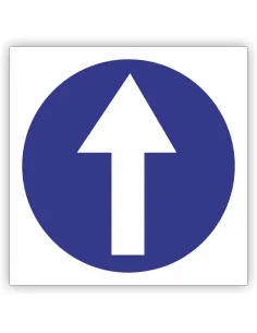 Znak drogowy Tablica informacyjna C5 nakaz jazdy prosto -znak nakazu 60x60 cm
