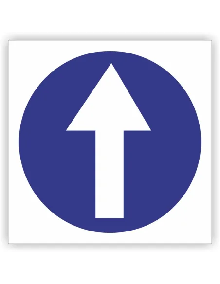 Znak drogowy Tablica informacyjna C5 nakaz jazdy prosto -znak nakazu 60x60 cm