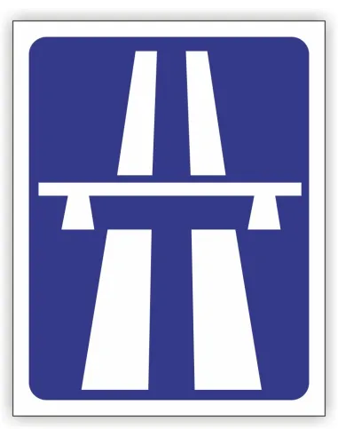 Znak drogowy Tablica informacyjna D9 autostrada -znak informacyjny 40x40cm