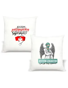Poduszka z nadrukiem PREZENT dla PIELĘGNIARKI Lekarza Medyka